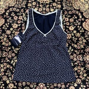 brandy melville floral tank